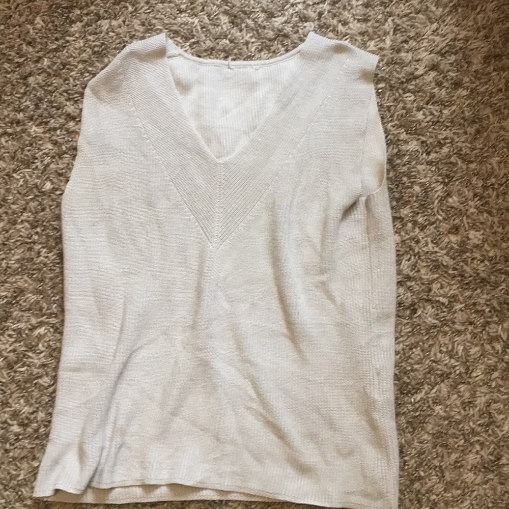 V neck sweater tank top